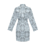 Traditional indian element pattern Women's Long Sleeve Belted Night Robe