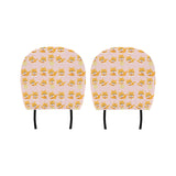 Cute shiba inu dog pattern Car Headrest Cover