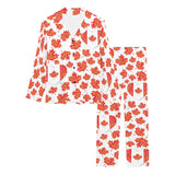 Canada Pattern Print Design 02 Women's Long Pajama Set