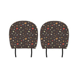 Coffee bean leave pattern Car Headrest Cover