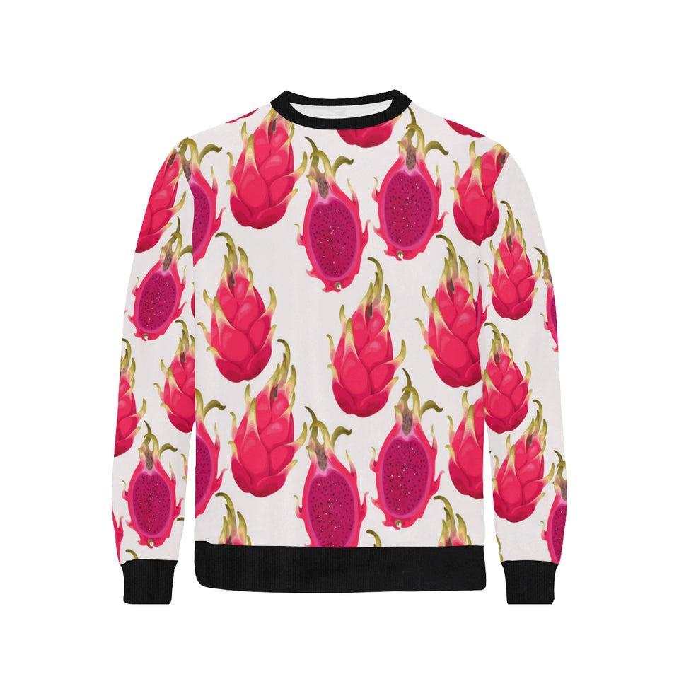 dragon fruits design pattern Men's Crew Neck Sweatshirt
