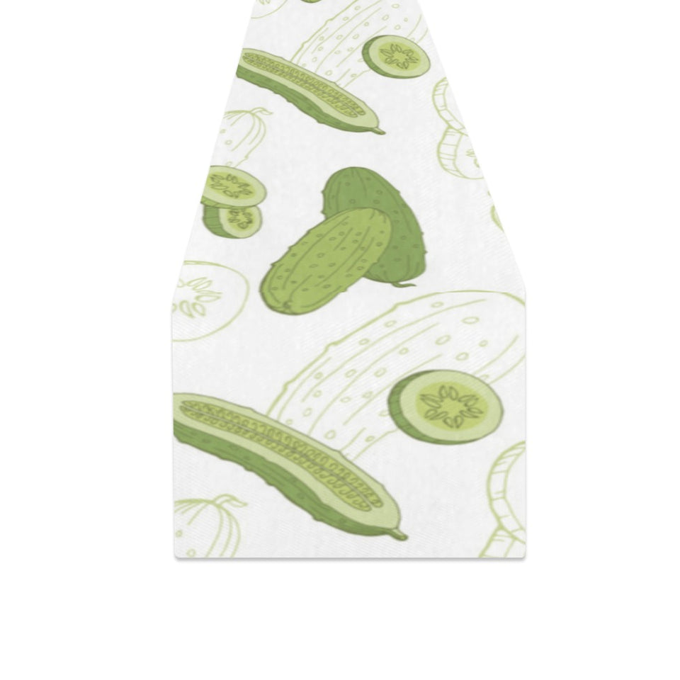 Cucumber sketch pattern Table Runner