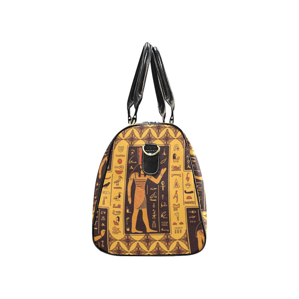 Egypt Hieroglyphics Pattern Print Design 05 Travel Bag