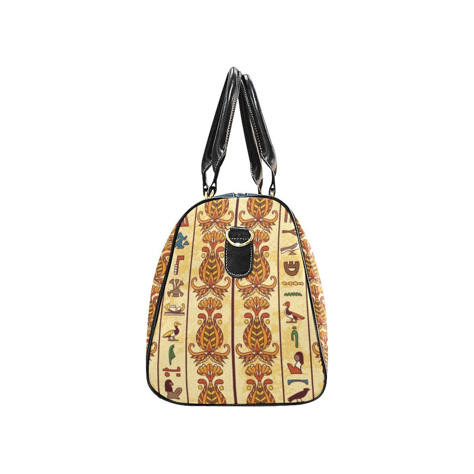 Egypt Hieroglyphics Pattern Print Design 04 Travel Bag