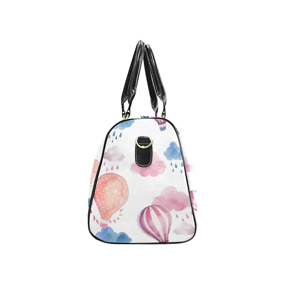 Watercolor air balloon cloud pattern Travel Bag