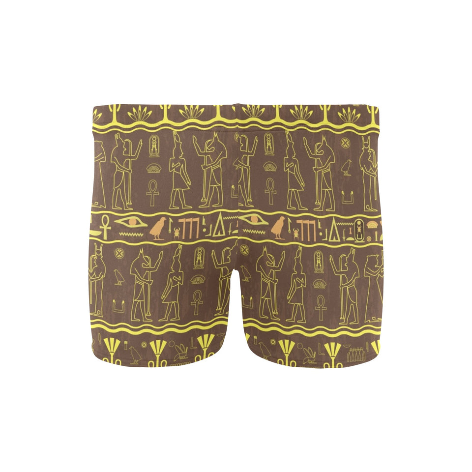 Egypt Hieroglyphics Pattern Print Design 03 Men's Swimming Trunks