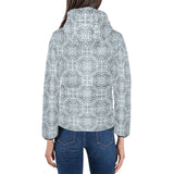 Traditional indian element pattern Women's Padded Hooded Jacket