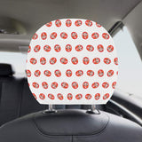 Daruma japanese wooden doll pattern Car Headrest Cover