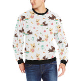 Cute Chihuahua puppie pattern Men's Crew Neck Sweatshirt