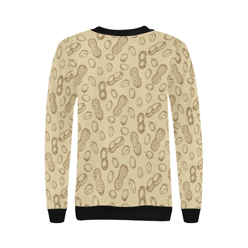 hand drawn peanuts pattern Women's Crew Neck Sweatshirt