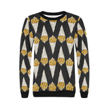 French fries dark background Women's Crew Neck Sweatshirt