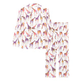 Giraffe Pattern Print Design 02 Women's Long Pajama Set