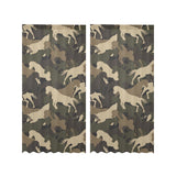 Horse Camouflage Pattern Gauze Curtain