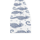 Seahorse pattern background Table Runner