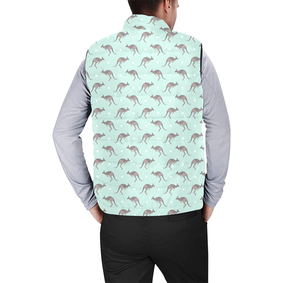 Kangaroo pattern background Men's Padded Vest