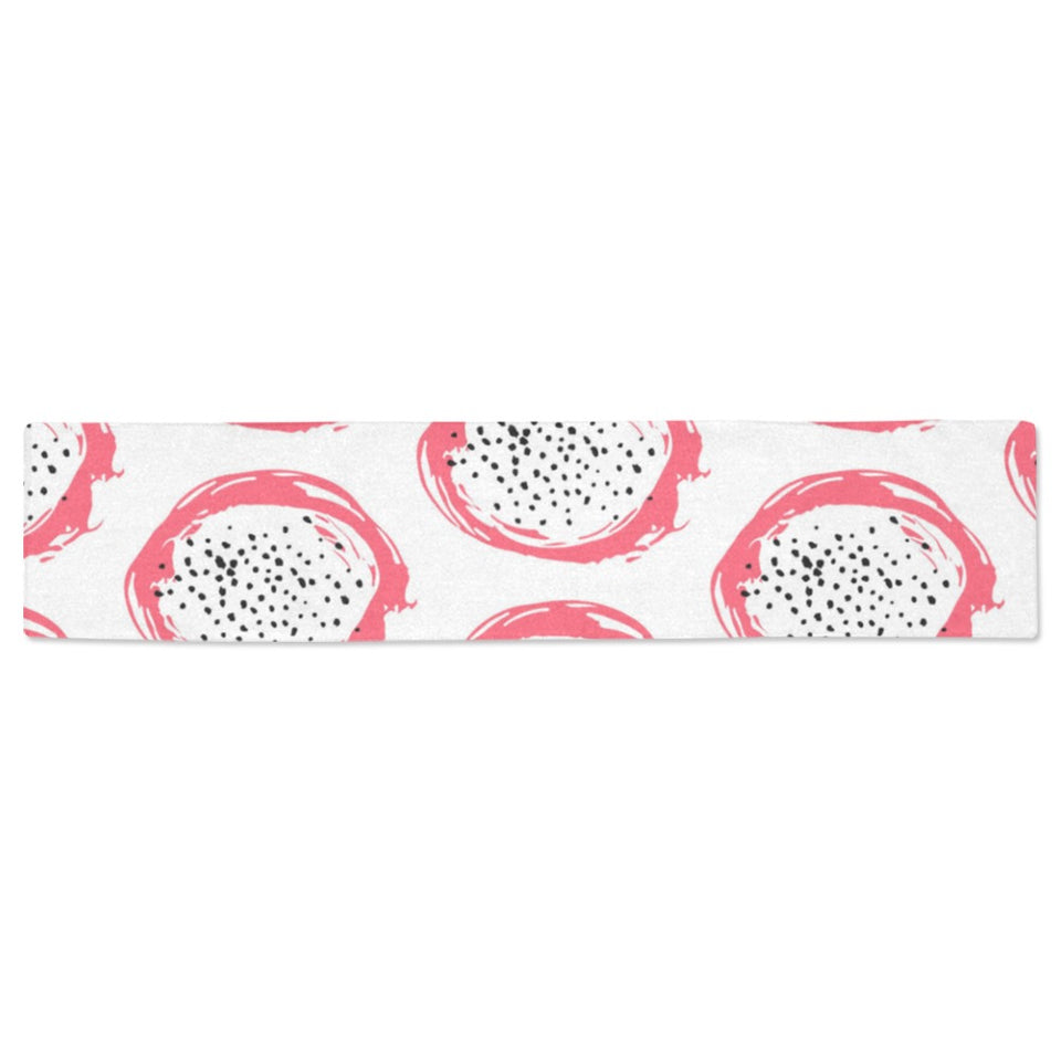 Hand drawn dragon fruit Table Runner
