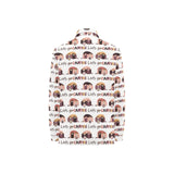 Camper Van Pattern Print Design 01 Women's Long Sleeve Polo Shirt