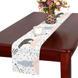 Polar bears star poka dot pattern Table Runner
