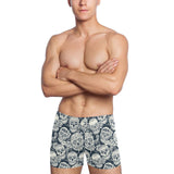 Sugar skull black white pattern Men's Swimming Trunks