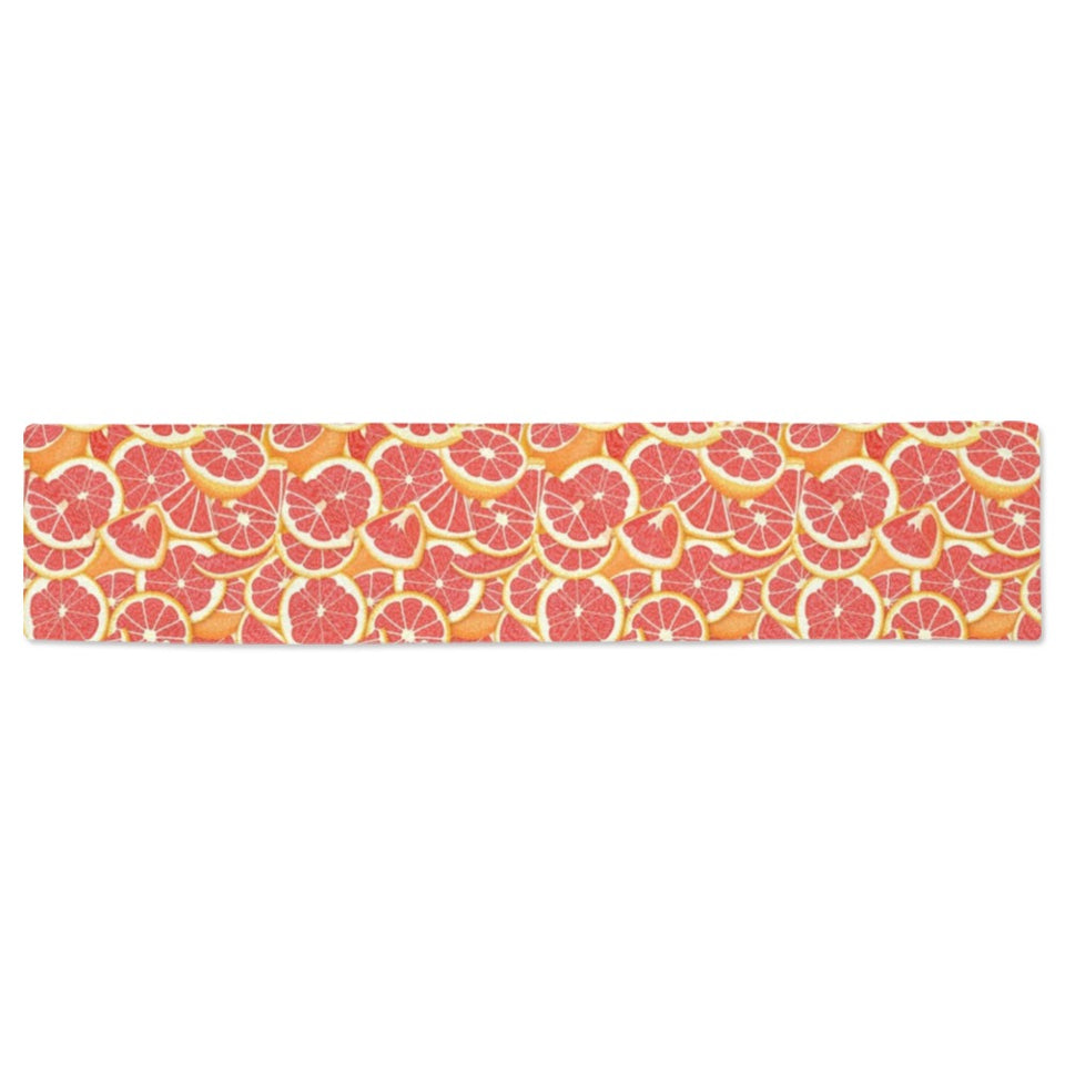 Tropical grapefruit pattern Table Runner