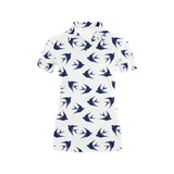 Swallow Pattern Print Design 03 Women's All Over Print Polo Shirt
