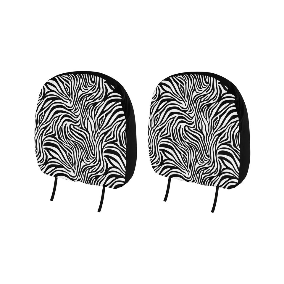 Zebra skin pattern Car Headrest Cover