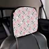 Cute panda ballon heart pattern Car Headrest Cover