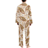 Corn Pattern Print Design 03 Men's Long Pajama Set