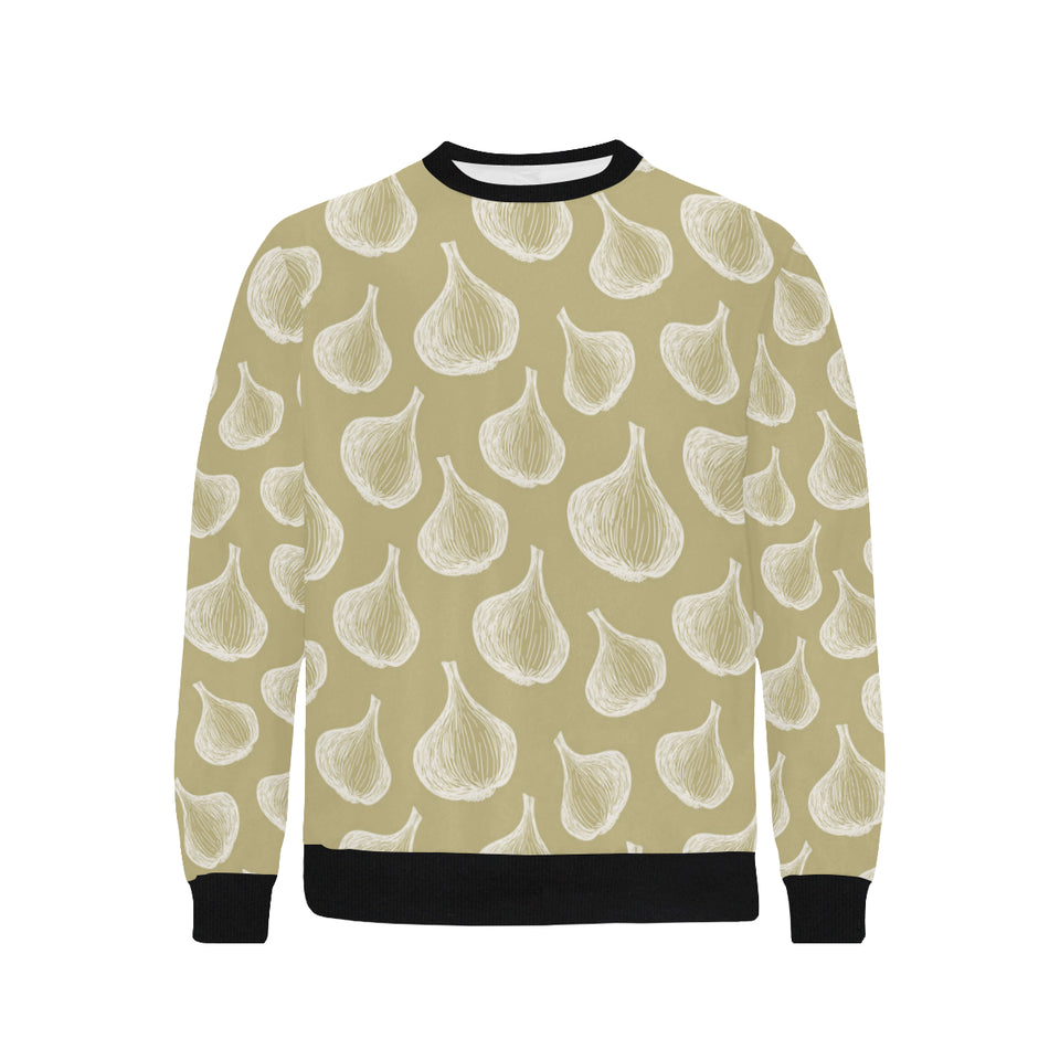 Garlic design pattern Men's Crew Neck Sweatshirt