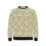 Garlic design pattern Men's Crew Neck Sweatshirt