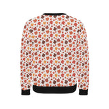 Colorful Maple Leaf pattern Men's Crew Neck Sweatshirt