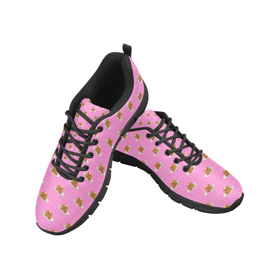 Pancake Pattern Print Design 04 Men's Breathable Sneakers ( Model 055)