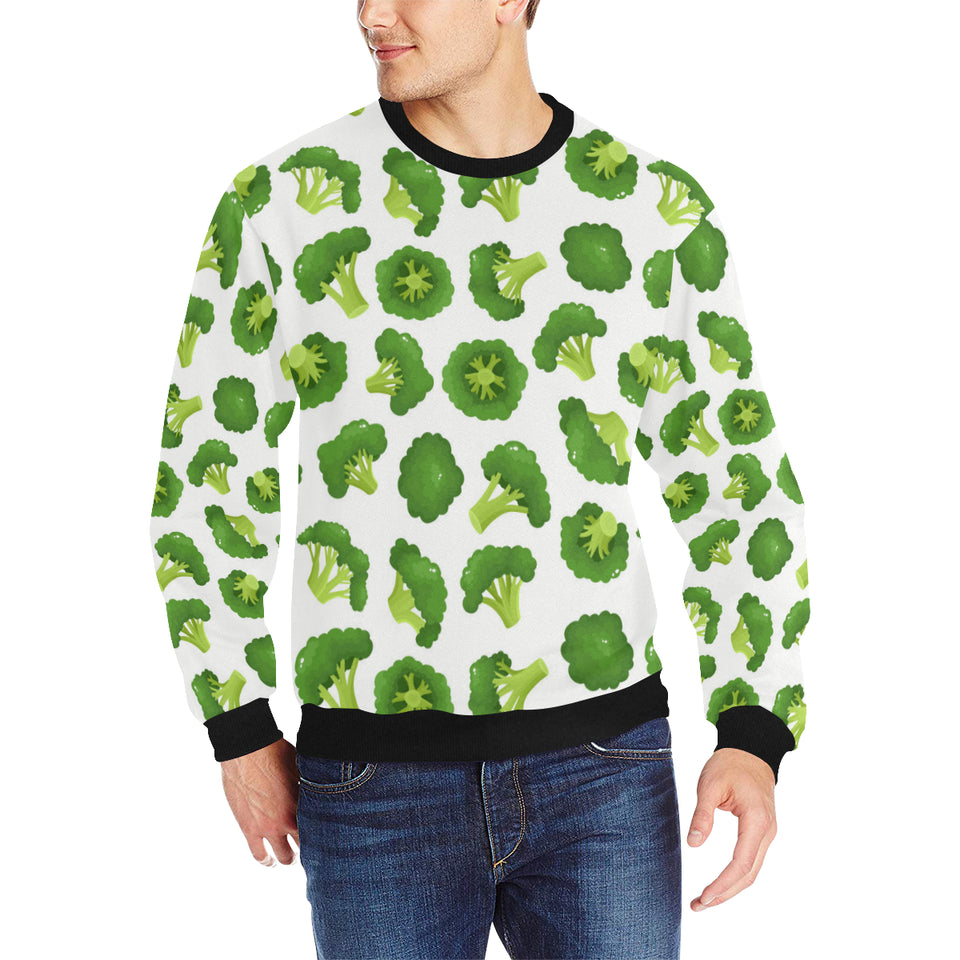 Cute broccoli pattern Men's Crew Neck Sweatshirt