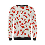 Chili pattern Women's Crew Neck Sweatshirt
