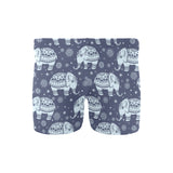Elephant tribal design pattern Men's Swimming Trunks