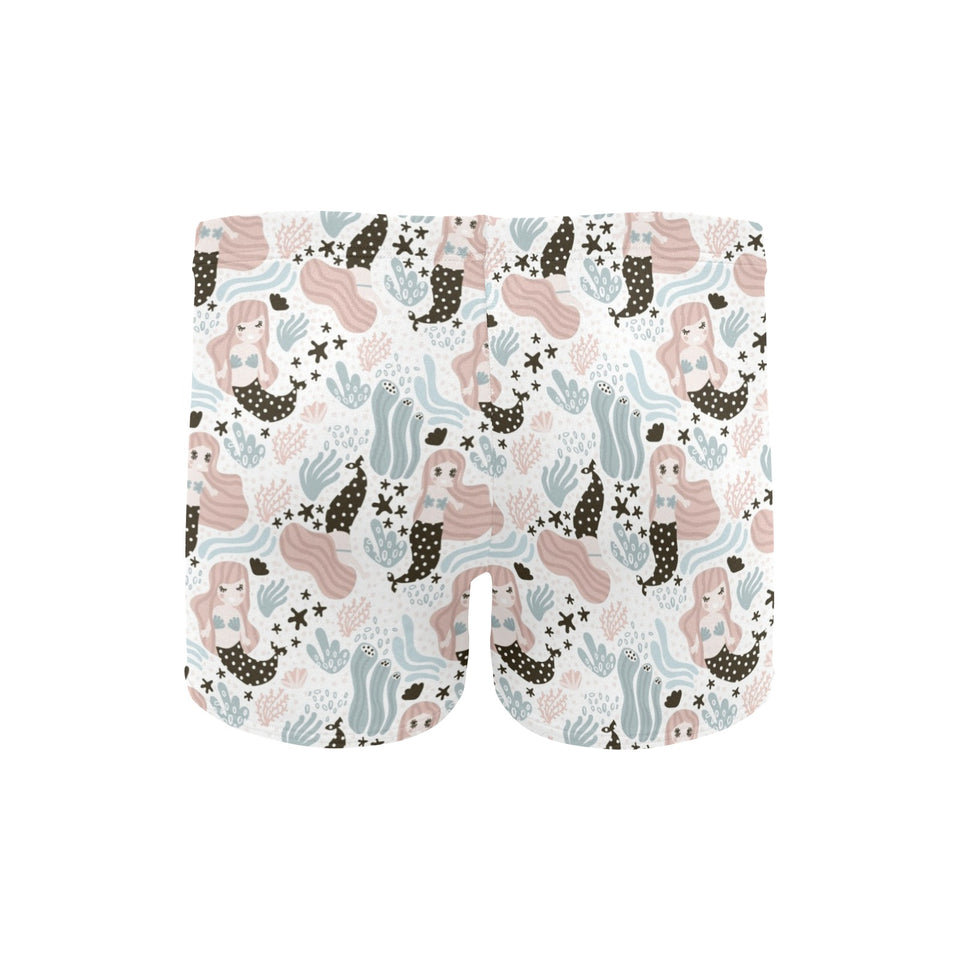 cute mermaid pattern Men's Swimming Trunks