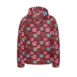 Pretzels Pattern Print Design 05 Kids' Boys' Girls' Padded Hooded Jacket