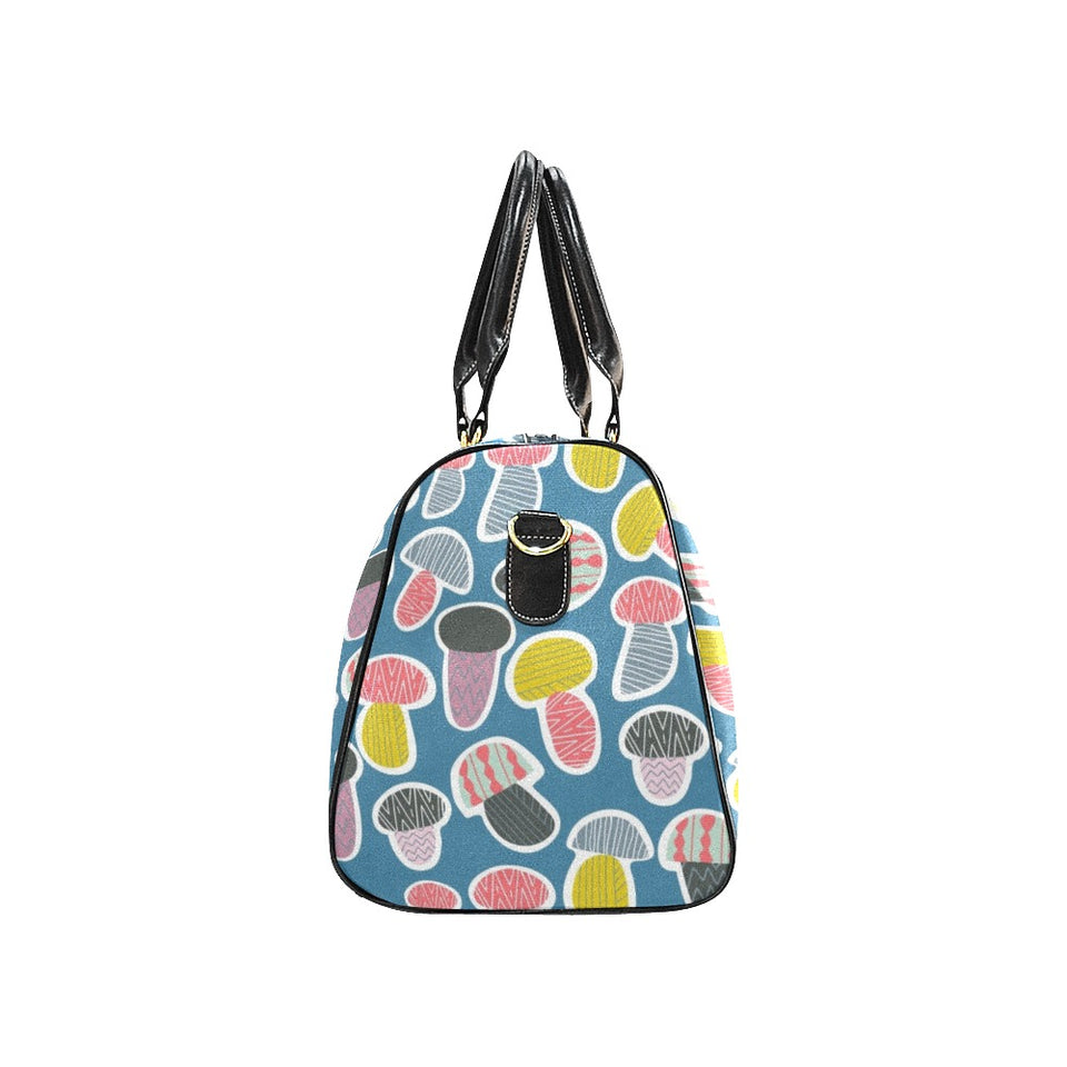 Colorful mushroom design pattern Travel Bag