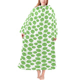 Hop pattern background Blanket Robe with Sleeves