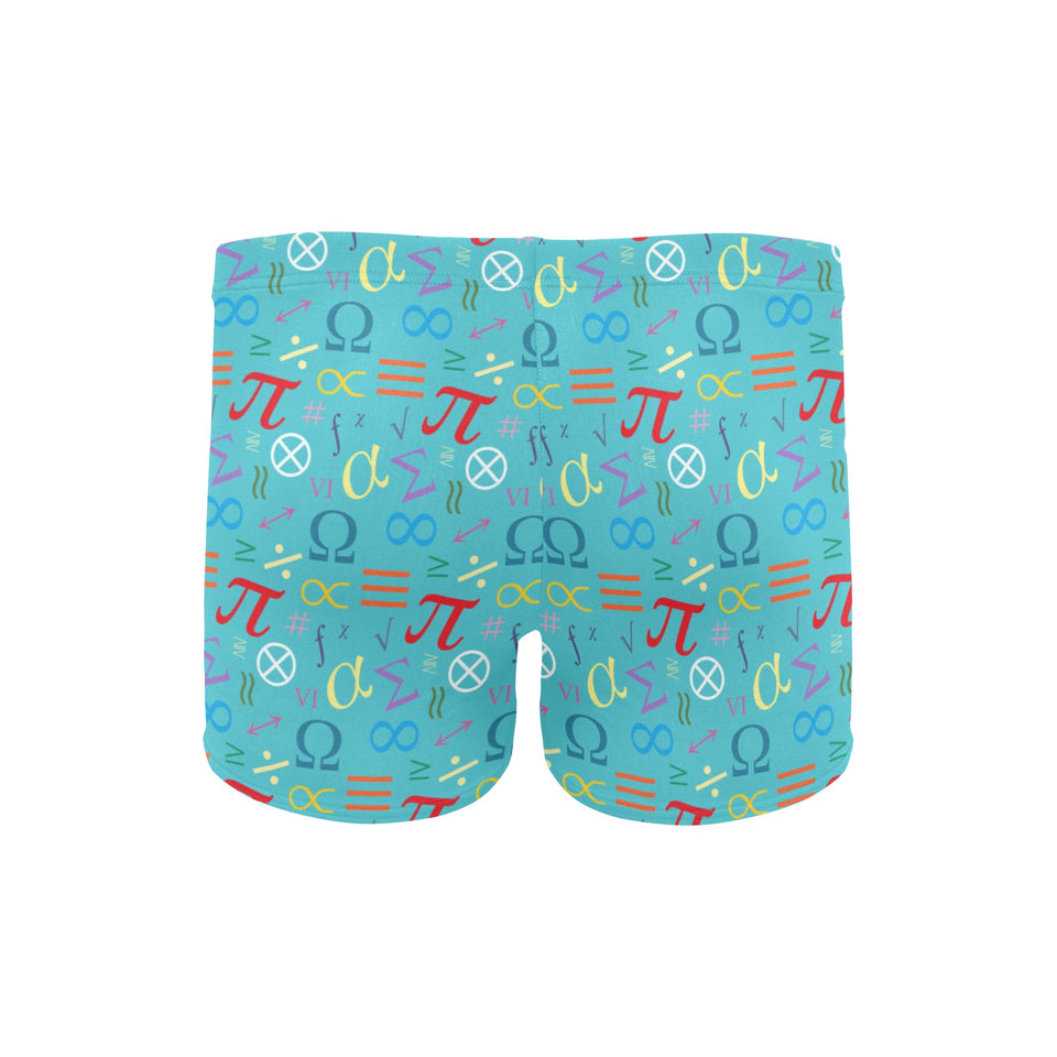 Math Pattern Print Design 02 Men's Swimming Trunks
