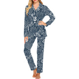 Coral Reef Pattern Print Design 05 Women's Long Pajama Set