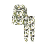Canabis Marijuana Weed Pattern Print Design 05 Kids' Boys' Girls' All Over Print Pajama Set