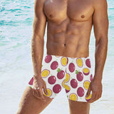 Passion fruit design pattern Men's Swimming Trunks