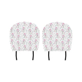 Cute poodle dog star pattern Car Headrest Cover