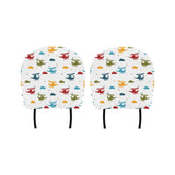 Colorful helicopter pattern Car Headrest Cover