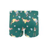 Kangaroo leaves pattern Men's Swimming Trunks