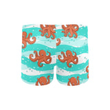 Octopuses sea wave background Men's Swimming Trunks