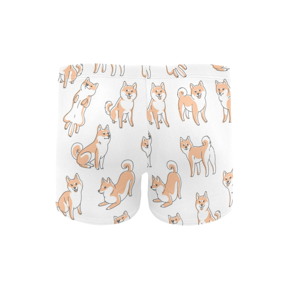shiba inu dog pattern Men's Swimming Trunks