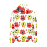 Alien Pattern Print Design 05 Men's Padded Hooded Jacket