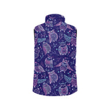 Cute owls pattern boho style ornament Men's Padded Vest